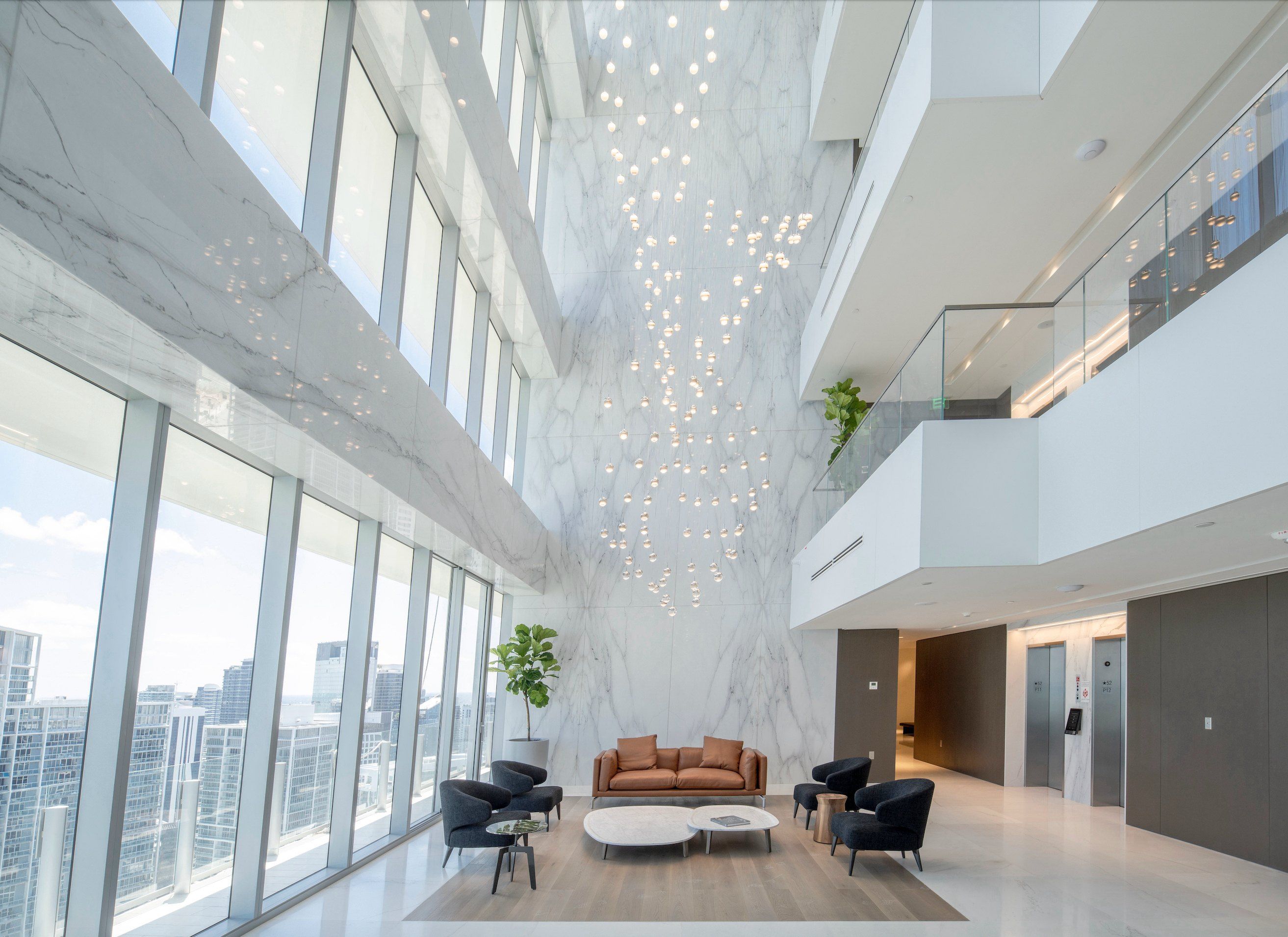 SPS Lighting installs the largest lamp in Miami at Aston Martin residences